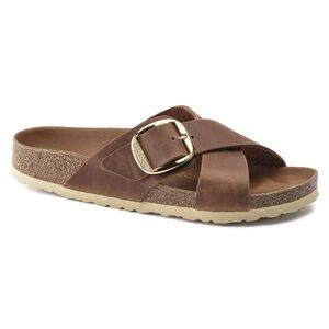Birkenstock Siena Big Buckle Cognac Oiled Leather